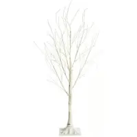 Viking Choice Arbre artificiel 180 cm avec éclairage LED - Décoration Bouleau