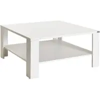 Skye Decor , Shp-690-Dd-1, Table basse, 100 % panneaux de particules mélaminés, blanc, 90 x 90 x 42 cm
