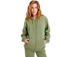 Roxy Surf Stoked Full Zip Sweatshirt Vert XS Femme