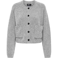 ONLY Cardigan 'ONLPIEMONTE' gris clair