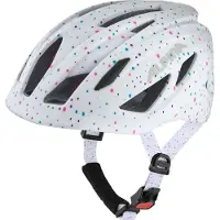 Alpina sport Casque vélo Alpina Pico Flash avec lumière blanc Polka-dots brillant, taille 50-55cm