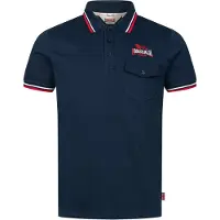 Lonsdale Polo homme coupe slim LYNTON Navy/Red/White XL
