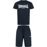 Lonsdale Survêtement bleu marine / blanc