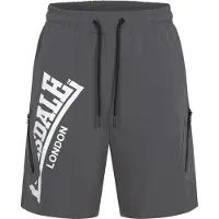 Lonsdale Pantalon de sport 'Alresford' gris foncé / blanc