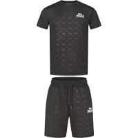 Lonsdale Prestwood Short Sleeve Set Noir 2XL