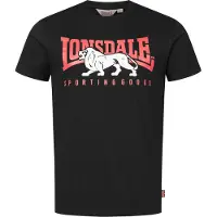 Lonsdale T-Shirt 'Ervan' rouge vif / noir / blanc