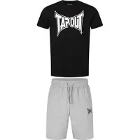 TAPOUT Walker Short Sleeve Set Noir,Gris L