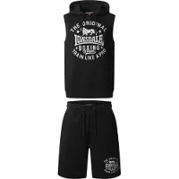 Lonsdale Shotley Sleeveless Set Noir M