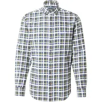 Fynch&Hatton Chemise bleu marine / vert foncé / blanc