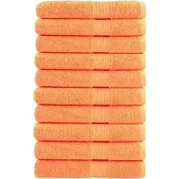 vidaXL Serviettes de sauna de qualité supérieure SOLUND 10 pcs orange
