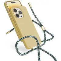 EPICO Etui pour collier en silicone, Bandoulière pour smartphone, Marron