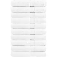 vidaXL Serviettes de sauna de qualité supérieure SOLUND 10 pcs blanc