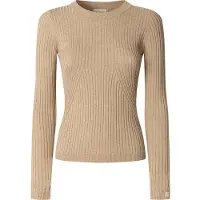 Pepe Jeans pour femme. PL7000025 Pull beige Carla (L), Casuel, Coton