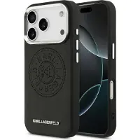 Karl Lagerfeld Point And Metal Logo Magsafe Iphone 17 Pro Max Phone Case Noir