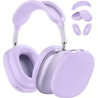Screen Guard Professional Etui en silicone liquide 3-en-1 Set Purpy (Manchon pour casque d'écoute), Étui pour écouteurs + casque, Violet
