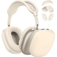 Screen Guard Professional Etui en silicone liquide 3-en-1 Set Sandy (Manchon pour casque d'écoute), Étui pour écouteurs + casque, Beige