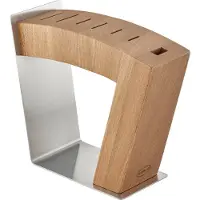 Rösle Messerblock 1 unbestückt MoveX Ulme, Edelstahl für 6 Messer 1 Schere/Wetzstahl 15040 110040 4004293150400