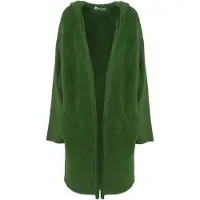 Influencer Manteau en tricot vert