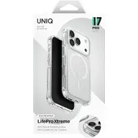 Uniq Étui de charge LifePro Xtreme Magclick pour iPhone 17 Pro - transparent avec brillance