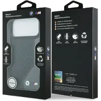 BMW M Carbon Logo Magsafe Iphone 17 Pro Max Phone Case Gris