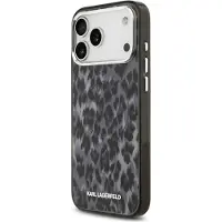Karl Lagerfeld Iml Leopard Pattern Magsafe Iphone 17 Pro Max Phone Case Noir