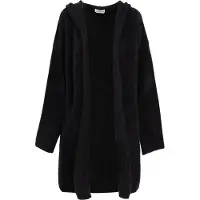 Influencer Manteau en tricot noir
