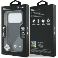 BMW M Carbon Logo Magsafe Iphone 17 Pro Phone Case Gris