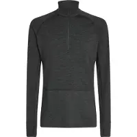 Icebreaker - Première couche en laine de mérinos - M Merino 260 ZoneKnit LS Half Zip Jet Heather en Laine - Taille L - Gris