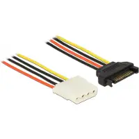DeLOCK - Adaptateur secteur - alimentation interne 4 plots (F) pour alimentation SATA (M) - 30 cm