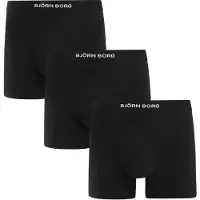 Björn Borg Organic Cotton Boxers 3Pack Noir taille XXL