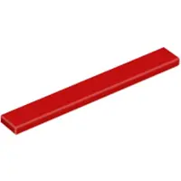 LEGO 1x8 tuiles 4162 - 250 pièces rouge