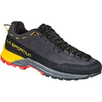 La Sportiva Tx Guide Leather, chaussures d'approche, 41.5, carbone/jaune (gris) -