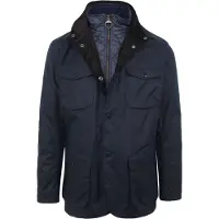 Barbour Veste Cirée Ogston Foncé Bleu foncé Bleu taille XL