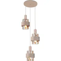 Highlight Suspension 3 lumières Marrone brun sable