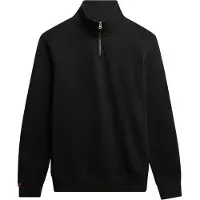 Superdry Essential Logo Henley Sweatshirt Noir L Homme