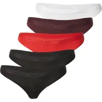 Calvin Klein Underwear String brun foncé / rouge / noir / blanc