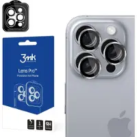 3MK Lens Protection Pro iPhone 16 Pro/ 16 Pro Max Titanium Silver (1 pcs, Apple iPhone 16 Pro, Apple iPhone 16 Pro Max), Téléphone portable : film de protection, Transparent, Argent