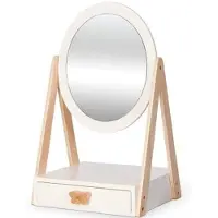 ByAstrup miroir de table en bois avec tiroir 40 cm blanc