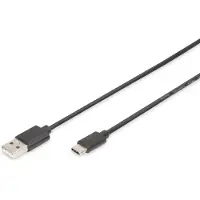 Digitus AK-300154-010-S Câble de connexion USB 2.0, USB-C - USB-A, 1,0 m