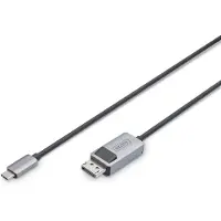 Digitus Db-300334-010-s Displayport To Usb-c Cable Argenté