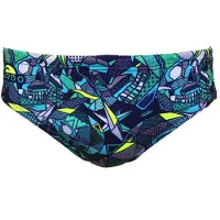Turbo Skull Geo Swimming Brief Bleu 4XL Homme