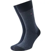 Tommy Hilfiger Chaussettes Lot de 2 paires Birdseye Bleu 004