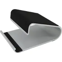 Helit Support de tablette l.100xP135xH68 mm aluminium argent