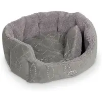 Nobby Lit confort ovale "CENO" L x l x H : 55 x 50 x 21 cm gris / gris