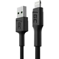 Green Cell KABGC24 câble Lightning 0,3 m Noir