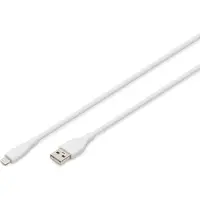 Digitus AK-600108-020-W USB 2.0 Kabel Typ A-Lightning Silikon 2m MFI weiß