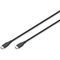 Digitus Câble USB 2.0 - - Type-C vers Type-C - 480 Mbit/s - 60W Power Delivery - Flexible et durable