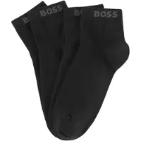 BOSS Chaussettes gris foncé / noir