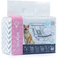 M PETS Couches pour chiens femelles - L - 10 pièces