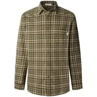Pepe Jeans pour homme. PM3090828 Chemise verte Crownley (L), Casuel, Coton, Manche longue